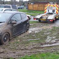 ford ford_fiesta fwd mud nonnude noperson stuck tow uk // 1080x1080 // 393KB