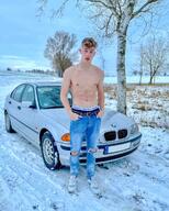 bmw jeans notstuck rwd shirtless snow twink // 1080x1350 // 262KB